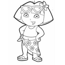 Coloring page: Dora the Explorer (Cartoons) #29874 - Free Printable Coloring Pages