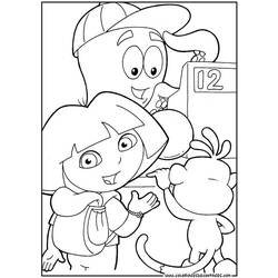 Coloring page: Dora the Explorer (Cartoons) #29878 - Free Printable Coloring Pages