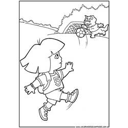 Coloring page: Dora the Explorer (Cartoons) #29879 - Free Printable Coloring Pages