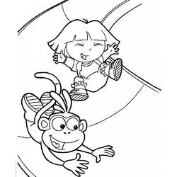 Coloring page: Dora the Explorer (Cartoons) #29885 - Free Printable Coloring Pages