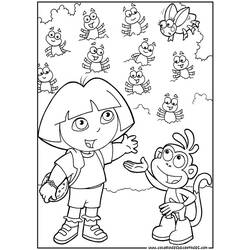 Coloring page: Dora the Explorer (Cartoons) #29902 - Free Printable Coloring Pages