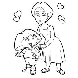 Coloring page: Dora the Explorer (Cartoons) #29903 - Printable coloring pages