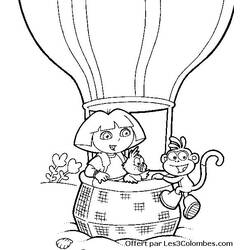 Coloring page: Dora the Explorer (Cartoons) #29906 - Free Printable Coloring Pages