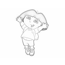 Coloring page: Dora the Explorer (Cartoons) #29908 - Free Printable Coloring Pages