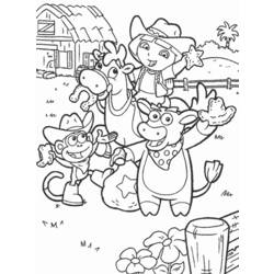 Coloring page: Dora the Explorer (Cartoons) #29928 - Free Printable Coloring Pages
