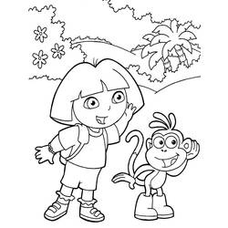 Coloring page: Dora the Explorer (Cartoons) #29937 - Free Printable Coloring Pages