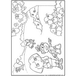 Coloring page: Dora the Explorer (Cartoons) #29941 - Free Printable Coloring Pages