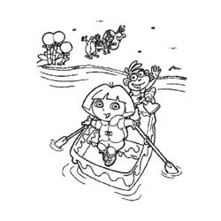 Coloring page: Dora the Explorer (Cartoons) #29943 - Free Printable Coloring Pages