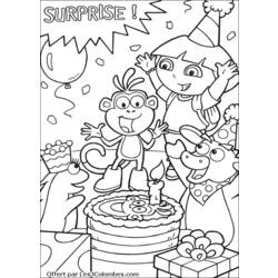 Coloring page: Dora the Explorer (Cartoons) #29944 - Free Printable Coloring Pages