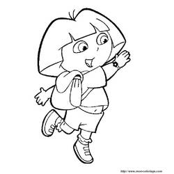 Coloring page: Dora the Explorer (Cartoons) #29947 - Free Printable Coloring Pages