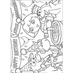 Coloring page: Dora the Explorer (Cartoons) #29959 - Free Printable Coloring Pages