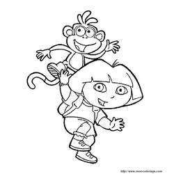 Coloring page: Dora the Explorer (Cartoons) #29961 - Free Printable Coloring Pages