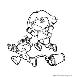 Coloring page: Dora the Explorer (Cartoons) #29968 - Free Printable Coloring Pages