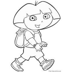 Coloring page: Dora the Explorer (Cartoons) #29972 - Free Printable Coloring Pages
