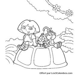 Coloring page: Dora the Explorer (Cartoons) #29991 - Free Printable Coloring Pages