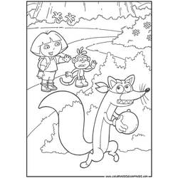 Coloring page: Dora the Explorer (Cartoons) #30022 - Free Printable Coloring Pages