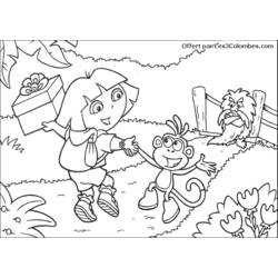 Coloring page: Dora the Explorer (Cartoons) #30025 - Free Printable Coloring Pages