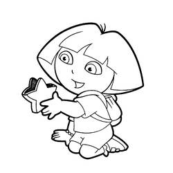 Coloring page: Dora the Explorer (Cartoons) #30027 - Printable coloring pages