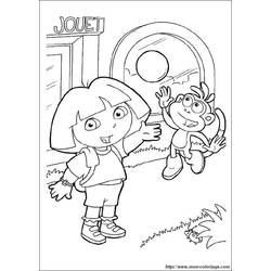 Coloring page: Dora the Explorer (Cartoons) #30044 - Free Printable Coloring Pages