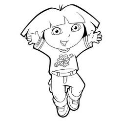 Coloring page: Dora the Explorer (Cartoons) #30046 - Free Printable Coloring Pages