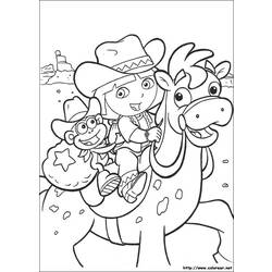 Coloring page: Dora the Explorer (Cartoons) #30048 - Free Printable Coloring Pages