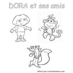 Coloring page: Dora the Explorer (Cartoons) #30059 - Free Printable Coloring Pages