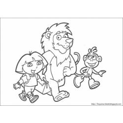 Coloring page: Dora the Explorer (Cartoons) #30072 - Free Printable Coloring Pages