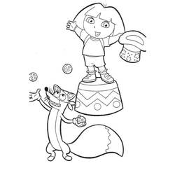 Coloring page: Dora the Explorer (Cartoons) #30101 - Free Printable Coloring Pages