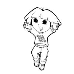 Coloring page: Dora the Explorer (Cartoons) #30108 - Free Printable Coloring Pages