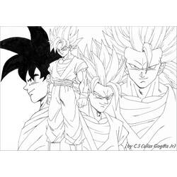 Coloring page: Dragon Ball Z (Cartoons) #38518 - Free Printable Coloring Pages