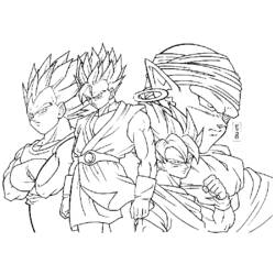 Coloring page: Dragon Ball Z (Cartoons) #38528 - Free Printable Coloring Pages