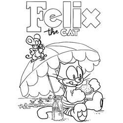 Coloring page: Felix the Cat (Cartoons) #47862 - Printable coloring pages