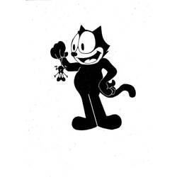 Coloring page: Felix the Cat (Cartoons) #47906 - Printable coloring pages