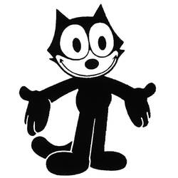 Coloring page: Felix the Cat (Cartoons) #47924 - Printable coloring pages
