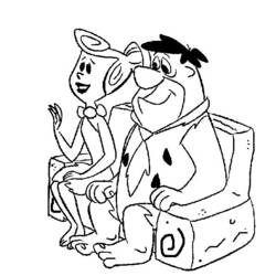 Coloring page: Flintstones (Cartoons) #29516 - Free Printable Coloring Pages