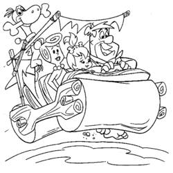 Coloring page: Flintstones (Cartoons) #29519 - Free Printable Coloring Pages