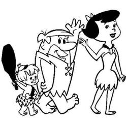 Coloring page: Flintstones (Cartoons) #29544 - Printable coloring pages