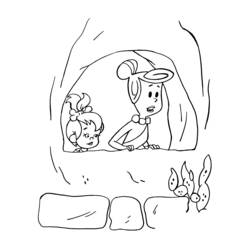Coloring page: Flintstones (Cartoons) #29557 - Free Printable Coloring Pages
