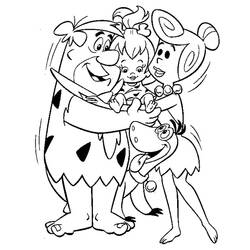 Coloring page: Flintstones (Cartoons) #29590 - Free Printable Coloring Pages