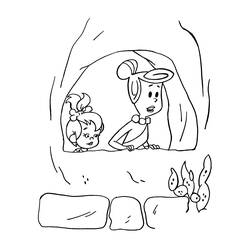 Coloring page: Flintstones (Cartoons) #29599 - Free Printable Coloring Pages