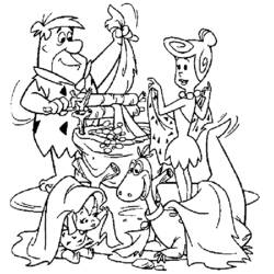 Coloring page: Flintstones (Cartoons) #29615 - Printable coloring pages