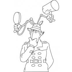 Coloring page: Gadget Inspector (Cartoons) #38871 - Printable coloring pages