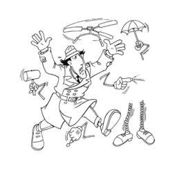 Coloring page: Gadget Inspector (Cartoons) #38879 - Printable coloring pages