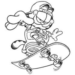 Coloring page: Garfield (Cartoons) #26109 - Printable coloring pages