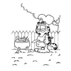 Coloring page: Garfield (Cartoons) #26111 - Free Printable Coloring Pages