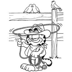 Coloring page: Garfield (Cartoons) #26121 - Free Printable Coloring Pages