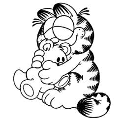 Coloring page: Garfield (Cartoons) #26123 - Free Printable Coloring Pages