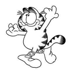 Coloring page: Garfield (Cartoons) #26127 - Free Printable Coloring Pages