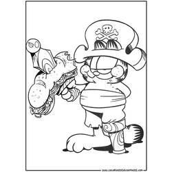 Coloring page: Garfield (Cartoons) #26129 - Free Printable Coloring Pages