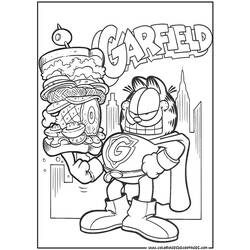 Coloring page: Garfield (Cartoons) #26144 - Printable coloring pages